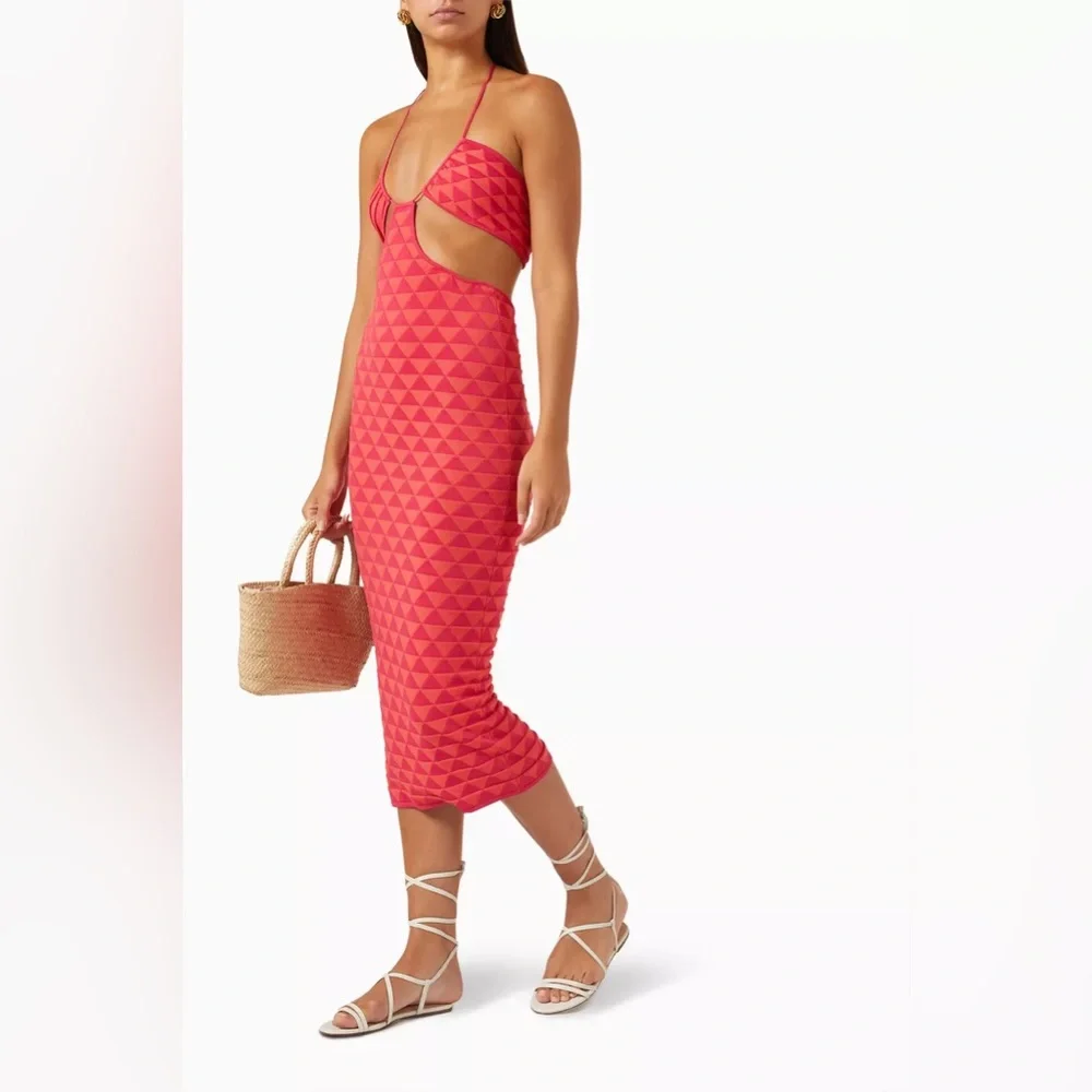 NWT Solid & Striped The Kiana Dress in Texture Geo - Picture 3 of 10